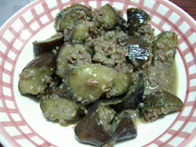 茄子味噌炒め
