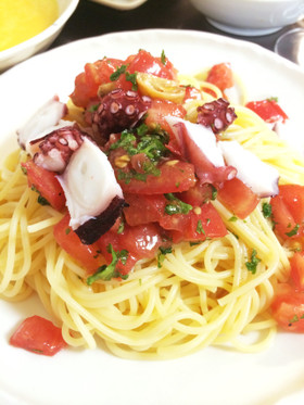 絶対旨い★トマトとパセリの冷製パスタ
