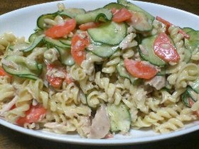 ゴマドレのパスタサラダ