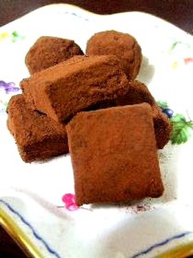簡単☆材料たったの３つで！生チョコ風
