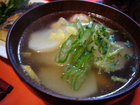 具だくさんかぶと鶏肉の和風スープ