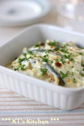 カボチャのアンチョビマヨ焼き