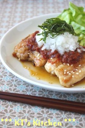 ジューシー!鶏肉の梅ポンおろしステーキ