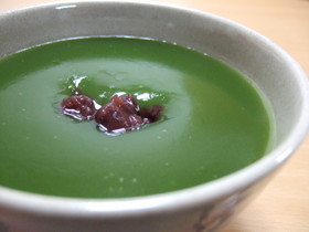 あずき抹茶くず湯