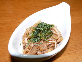 5分で出来る☆なめたけ柚子胡椒風