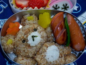 幼稚園のお弁当（リラックマ）