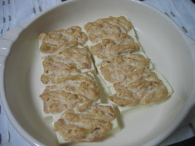 豆腐の柚胡椒入りツナマヨ焼き