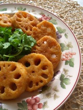 れんこんのカレー焼き
