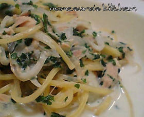 ツナとパセリのクリームパスタ