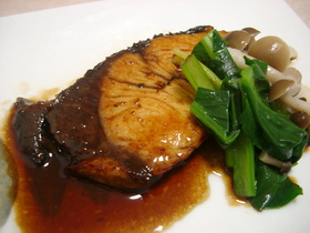 ぶりの照り焼き