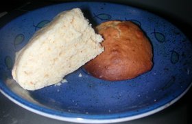ピーナッツバターで蒸しケーキ＆スコーン