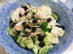 黒豆水煮のさっぱりサラダ