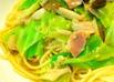 キャベツとしめじの和風パスタ
