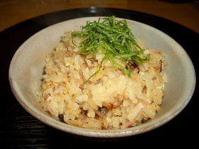 梅とベーコンの炊き込みご飯