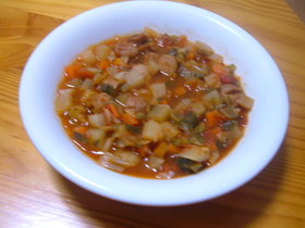 野菜たっぷりミネストローネ
