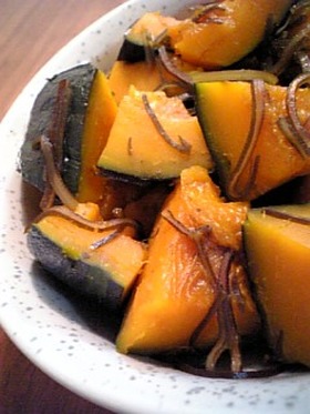 ++塩昆布で南瓜の煮物++
