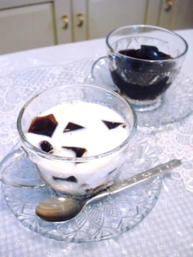 ミルクで食べよう！ぷるるん☆コーヒー寒天