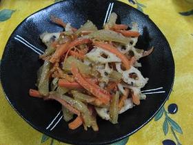 ヤーコンと根菜のきんぴら