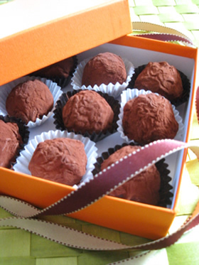 市販品活用！オレンジトリュフチョコレート