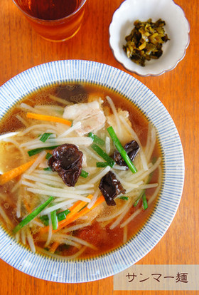 サンマー麺☆市販のラーメン使用で