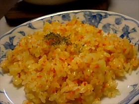 甘～い☆にんじんのガーリックバターライス