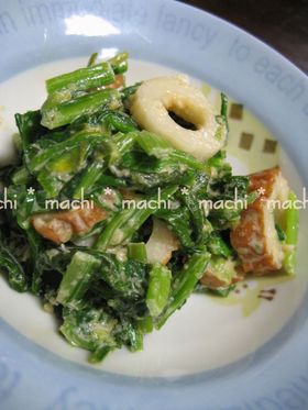 ちくわとほうれん草のゴママヨあえ