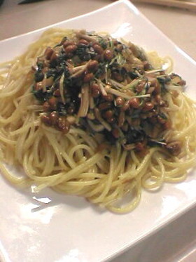元気モリモリ納豆パスタ！
