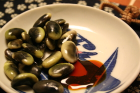 ●くらかけまめ（鞍掛豆）●の塩ゆで