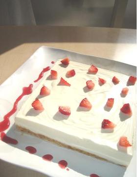 練乳入り❤絶品❤レアチーズケーキ