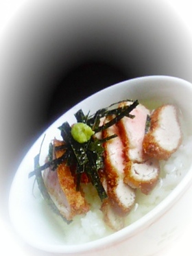 簡単トンカツお茶漬け♪