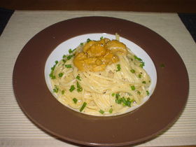 簡単!我が家のウニクリームパスタ♪
