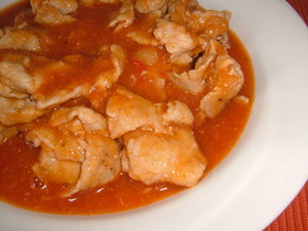 豚肉のチリソース♪