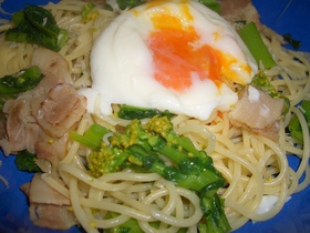 ♡菜の花とじゃこのパスタ♡