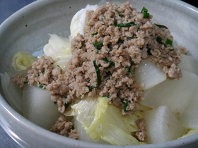 ニラあん大根