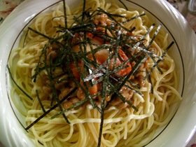 キムチ納豆de和風パスタ