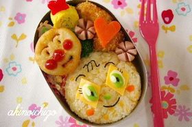 メロンパンナちゃん弁当（キャラ弁）