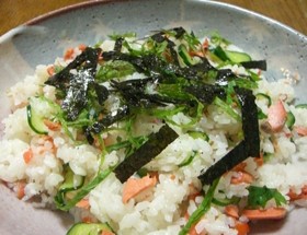 ☆鮭ときゅうりの混ぜ寿司☆