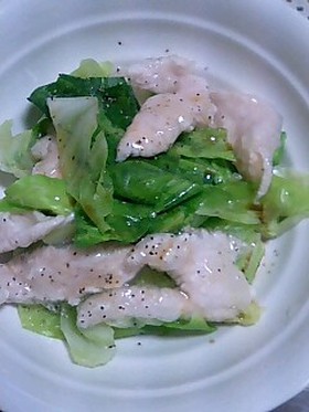 とろふわっ！鶏ささ身とキャベツのサラダ☆