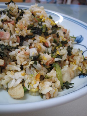 大根の漬物のチャーハン