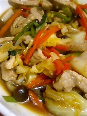 豚ロースとキャベツのオイスターソース炒め