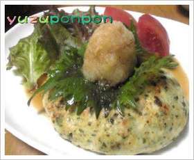 ＦＰで作るヘルシー和風チキンハンバーグ