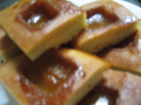 豆腐キャラメルケーキ