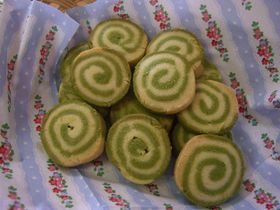 ■抹茶の渦巻きクッキー■
