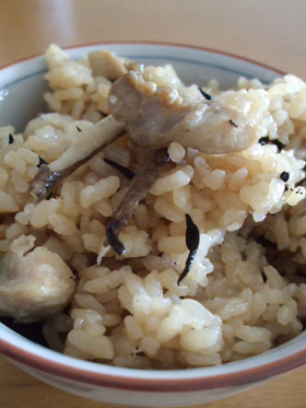 鶏ごぼう飯