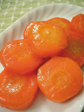 レンジで簡単♡つやつや♪にんじんグラッセ