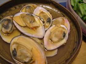 白貝の酒蒸し