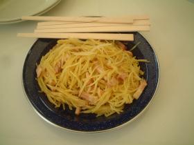 キャンプ飯！じゃがいものカレーきんぴら