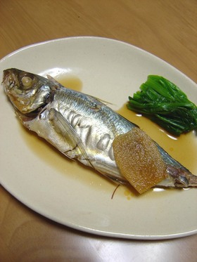アジ(青魚)の煮付け