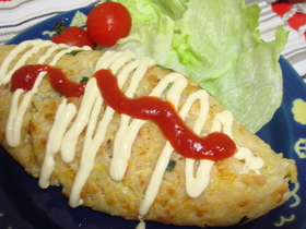 超っぱや!納豆オムライス