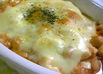 お豆腐と大豆のケチャップグラタン